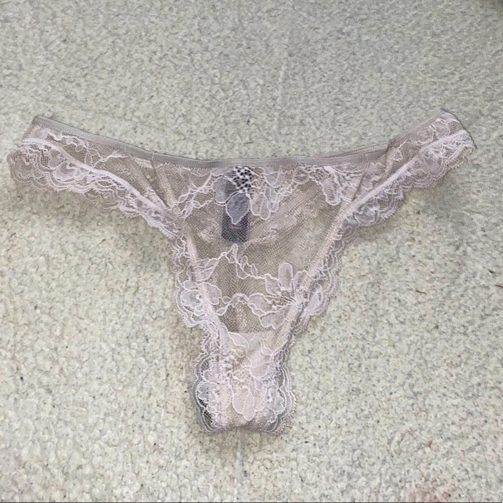 Womens Cream Lace Victorias Secret Panties